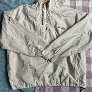 Used L Tan White Ping Nylon Pullover